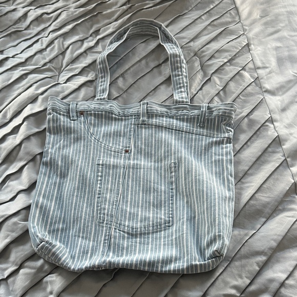 Cello Blue Striped Women's Tote Bag - Picture 2 of 2